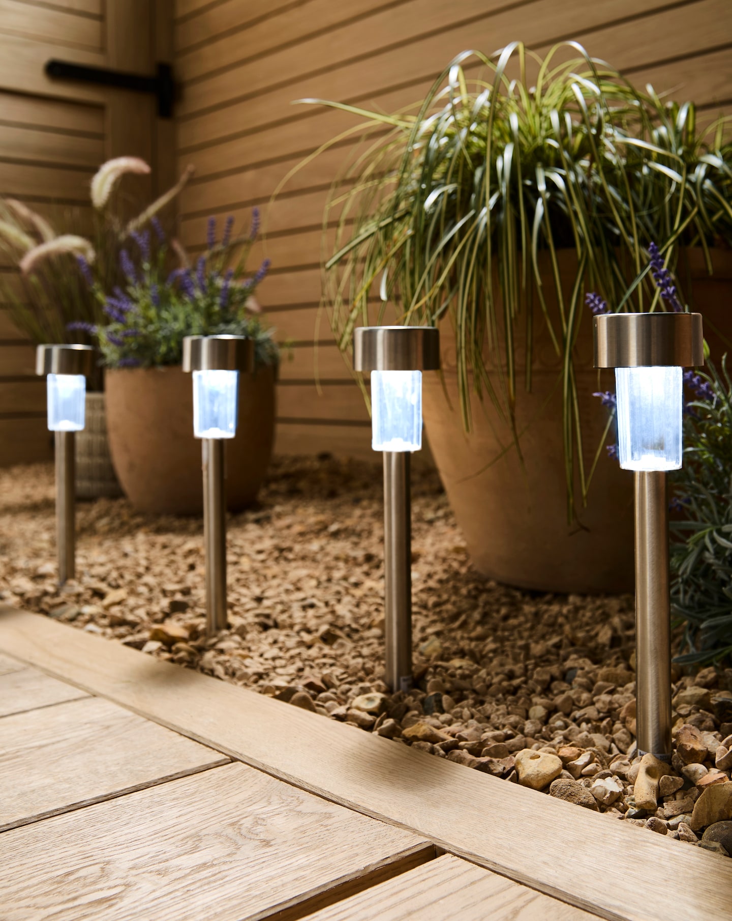 New In - Solar Stake Lights Set of 6
