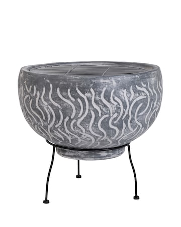 Charles Bentley SNUG Toledo Clay BBQ Firepit with Grill