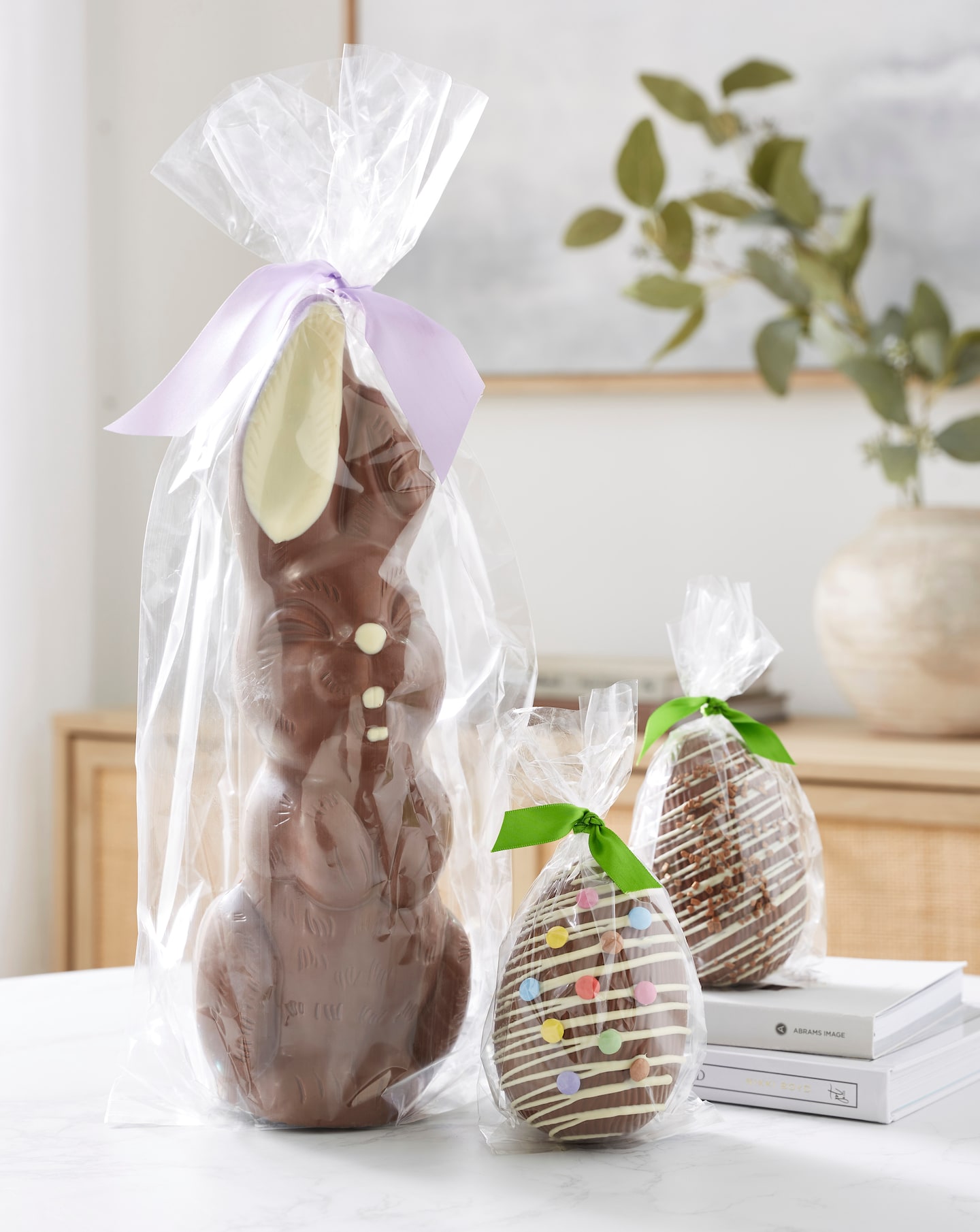 New In - Stas Chocolate Bunny and 2 Easter Eggs