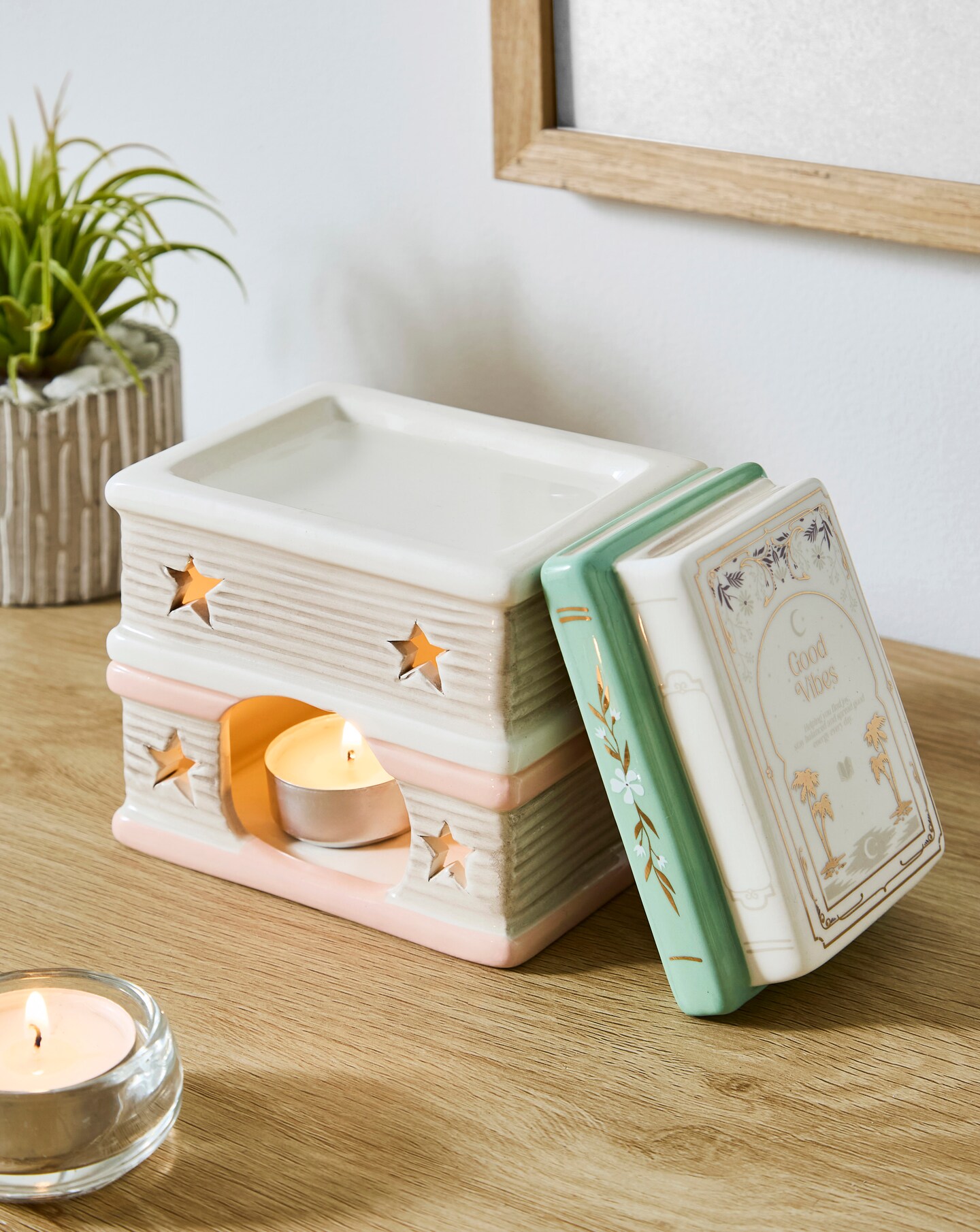 New In - Book Stack Oil Burner