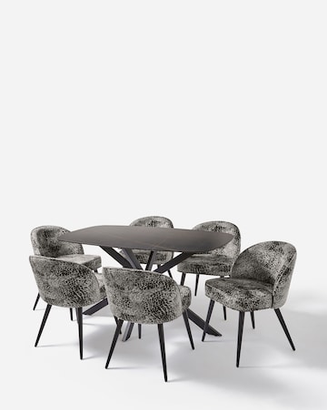 Brock Dining Table with 6 Savannah Chairs