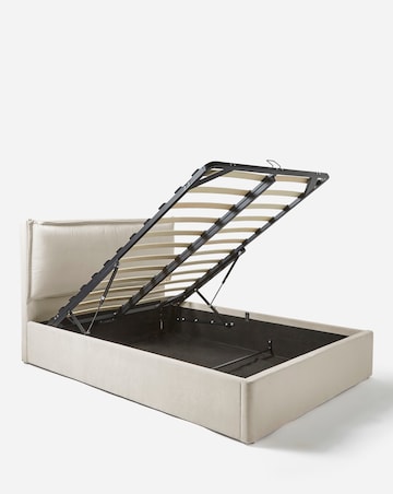 Naya Pillowback Fabric Ottoman Bed