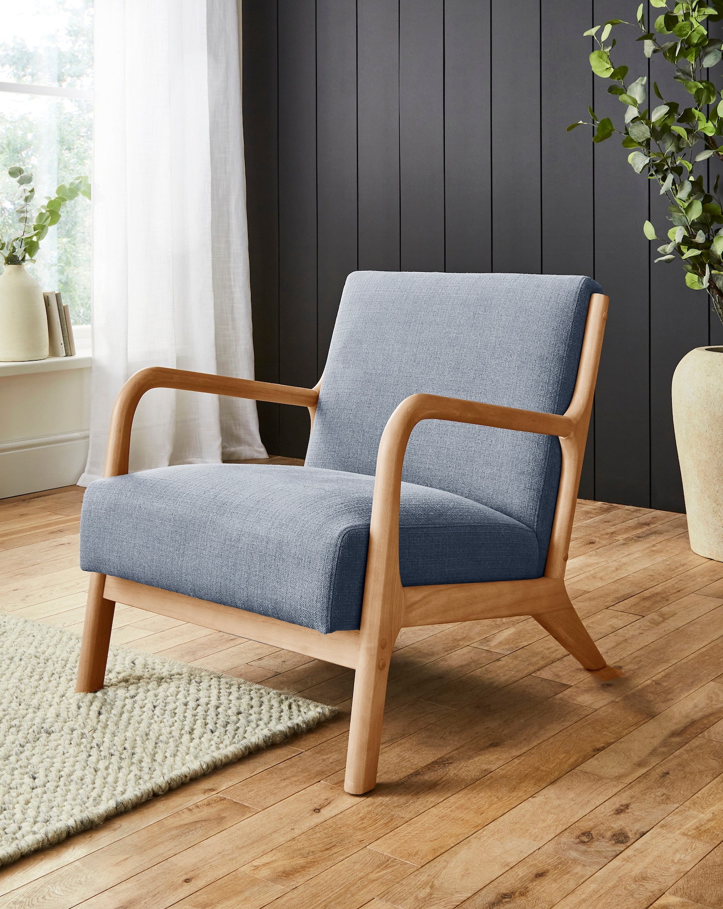 Fletcher Wooden Accent Chair