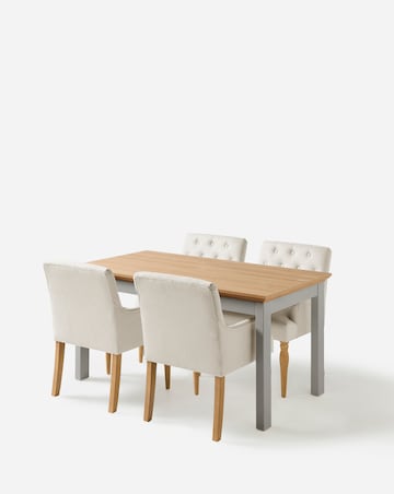 Ashford Dining Table with 4 Mae Chairs
