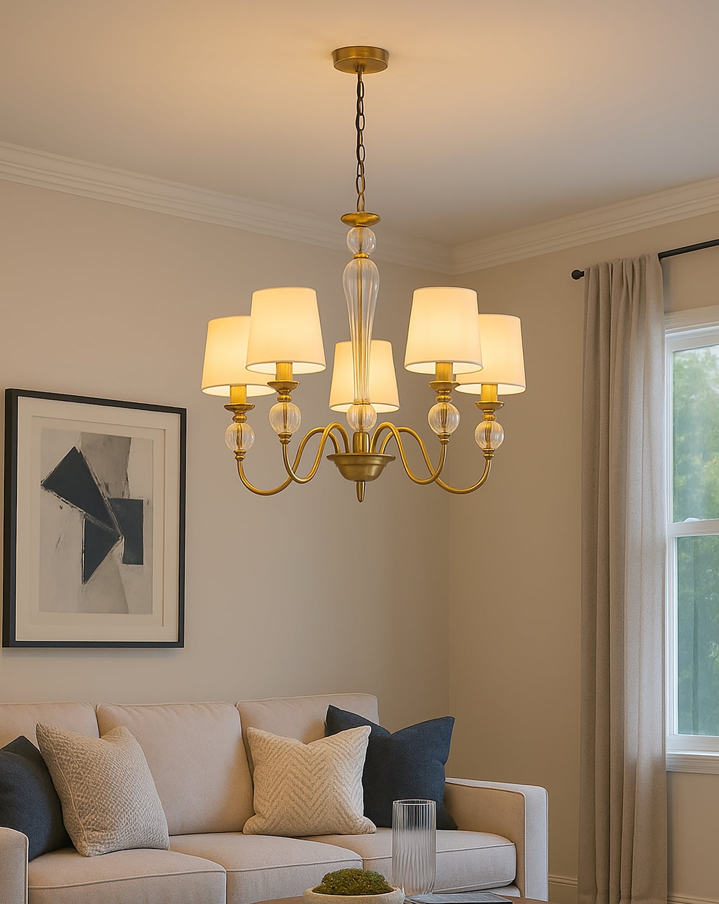 5 Arm Ceiling Light