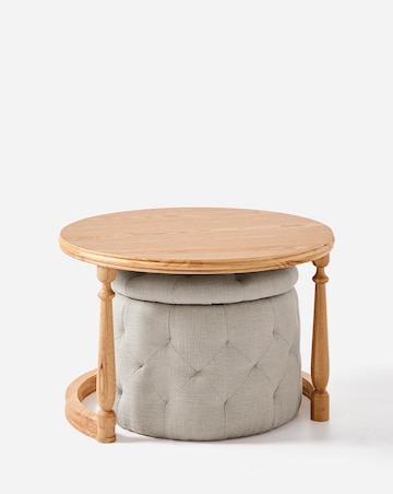 Mae Side Table with Ottoman