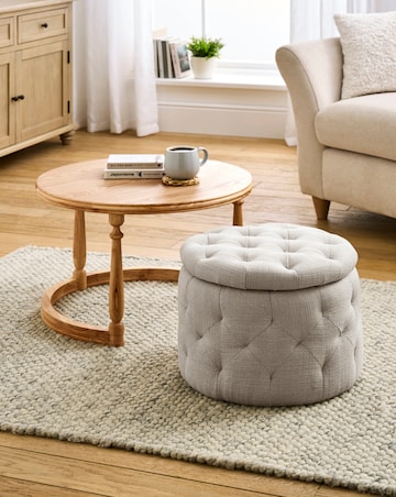 Mae Side Table with Ottoman