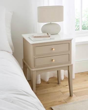 Louise 2 Drawer Bedside Table