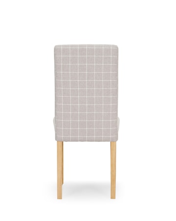 Ava Pair of Checked Dining Chairs
