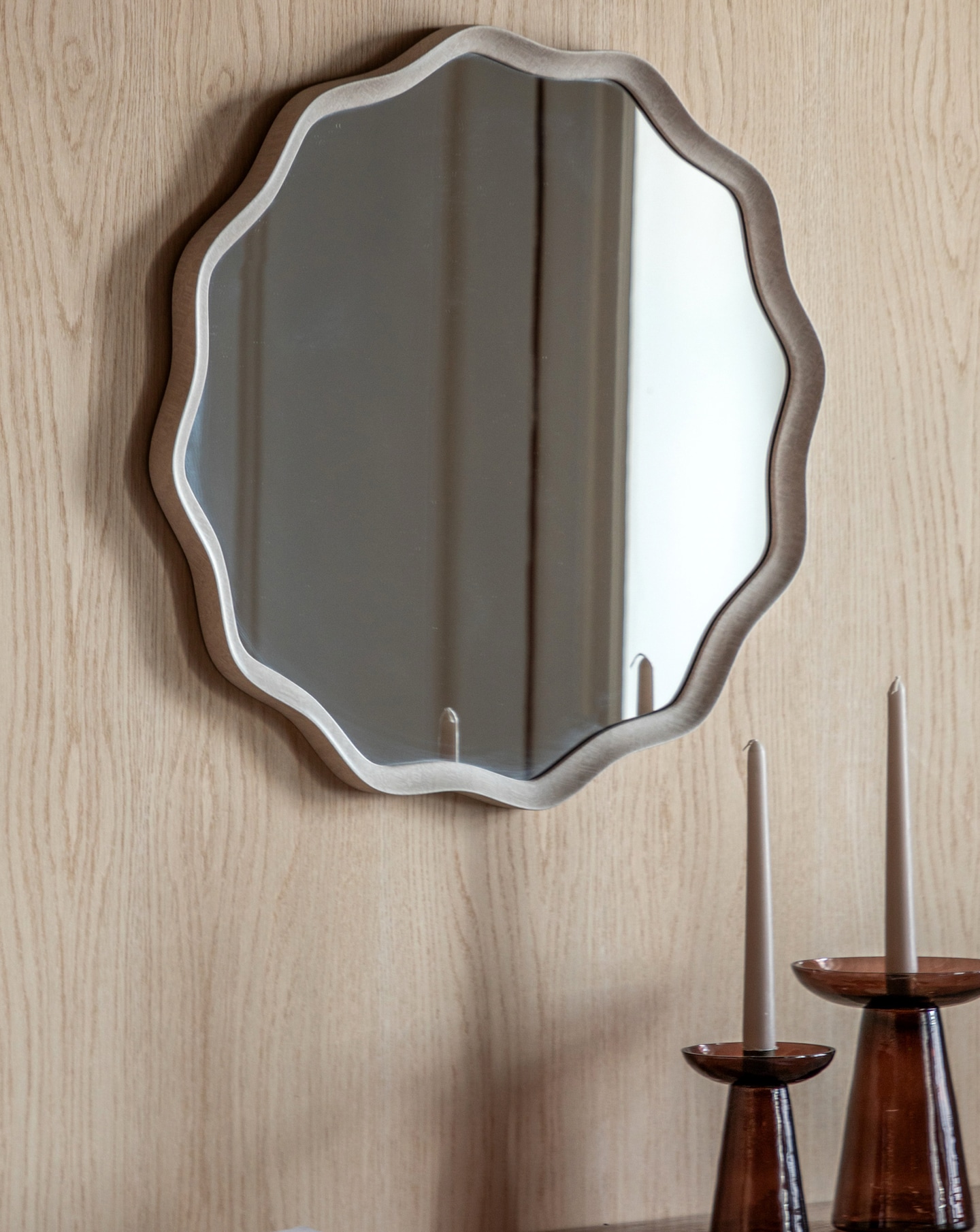New In - Monterey Wave Round Mirror