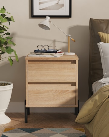 Sloan 2 Drawer Bedside