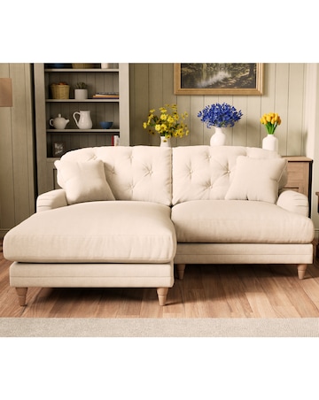 Florence Buttonback Left Hand Corner Chaise