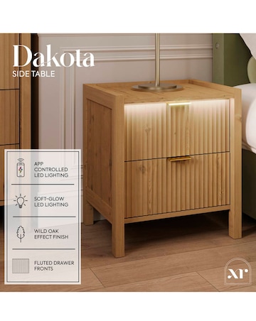 XR Living Dakota Side Table With App Control Lights