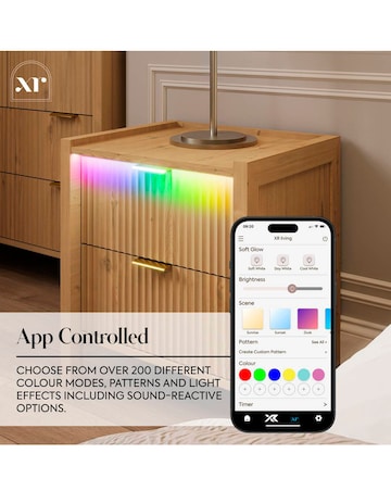 XR Living Dakota Side Table With App Control Lights