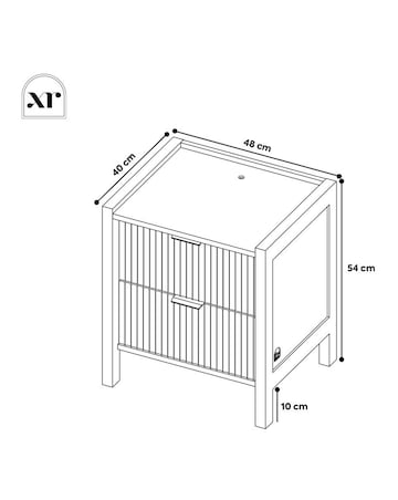 XR Living Dakota Side Table With App Control Lights