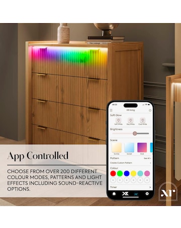 XR Living Dakota Chest of Drawers With App Control Lights