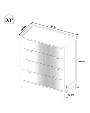 XR Living Dakota Chest of Drawers With App Control Lights