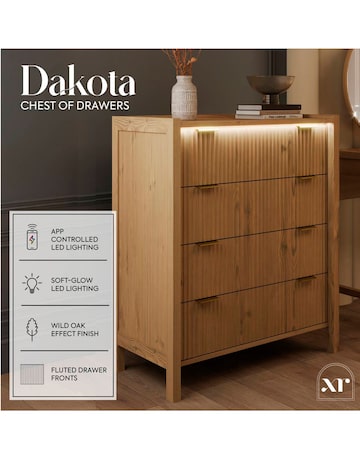 XR Living Dakota Chest of Drawers With App Control Lights