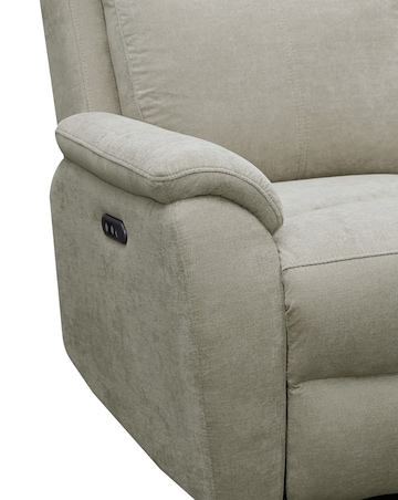 Aspire Kingsmere Fabric Power Recliner 2 seater sofa