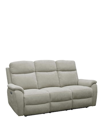 Aspire Kingsmere Fabric Power Recliner 3 seater sofa
