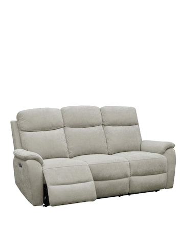 Aspire Kingsmere Fabric Power Recliner 3 seater sofa