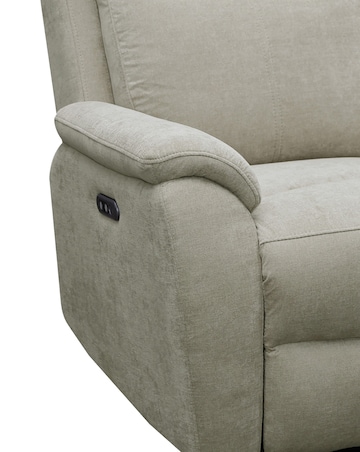 Aspire Kingsmere Fabric Power Recliner 3 seater sofa