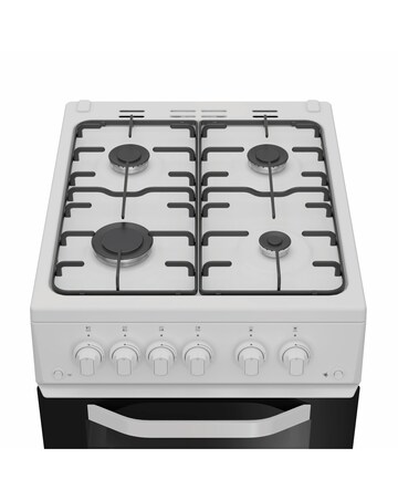 Hotpoint HTG5GCW 50cm Gas Twin Cooker - White