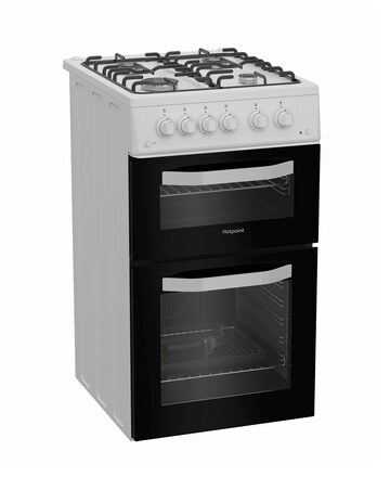 Hotpoint HTG5GCW 50cm Gas Twin Cooker - White
