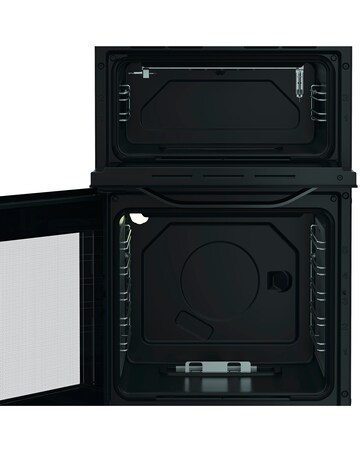 Hotpoint HTG5GCB 50cm Gas Twin Cooker - Black