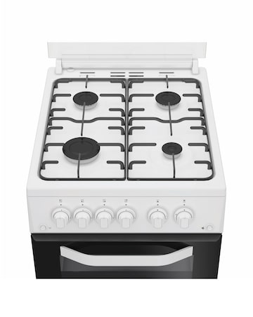Hotpoint HDG5GCW 50cm Gas Double Cooker - White