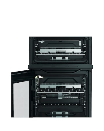 Hotpoint HDG5GCB 50cm Gas Double Cooker - Black