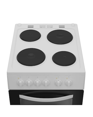 Indesit ITE5EMW 50cm Electric Twin Cooker - White