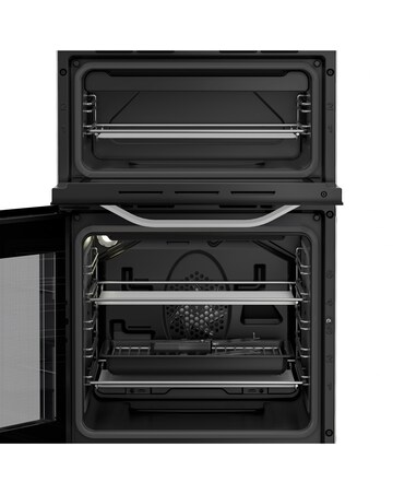 Hotpoint HTE5VCW 50cm Electric Twin Cooker with Ceramic Hob - White