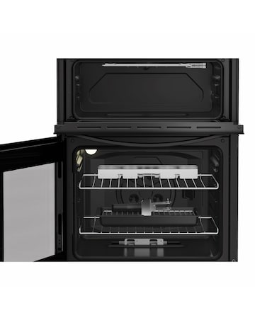 Indesit ITG6GB 60cm Gas Twin Cooker - Black