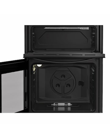 Indesit ITG6GB 60cm Gas Twin Cooker - Black