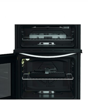 Indesit IDG6GW 60cm Gas Double Cooker - White