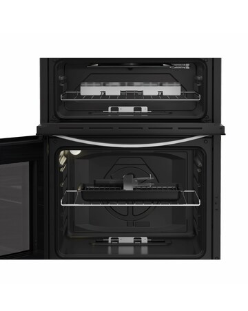 Indesit IDG6GS 60cm Gas Double Cooker - Silver