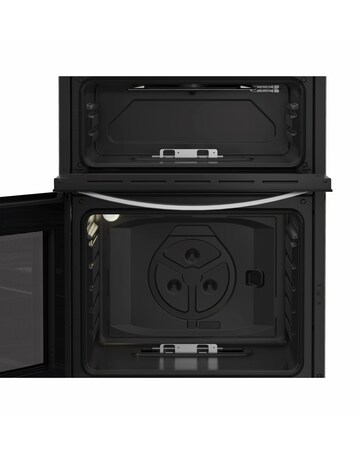 Indesit IDG6GS 60cm Gas Double Cooker - Silver