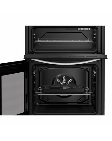 Indesit ITE6VMW 60cm Electric Twin Cooker with Ceramic Hob - White