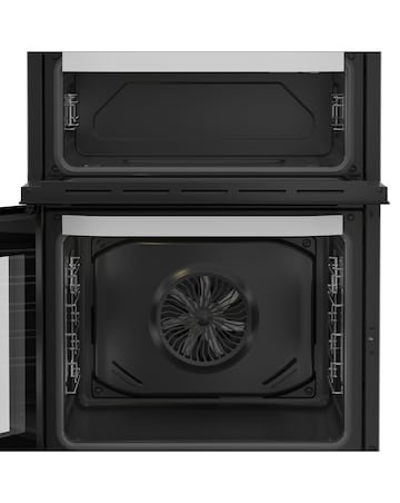 Hotpoint HDE6VDW 60cm Electric Double Cooker with Multiflow - White