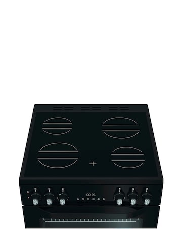 Hotpoint HDE6VDB1 60cm Electric Double Cooker with Multiflow - Black