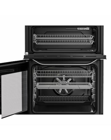 Hotpoint HDE6VDCAX 60cm Electric Double Cooker with Air Fry - Stainless Steel