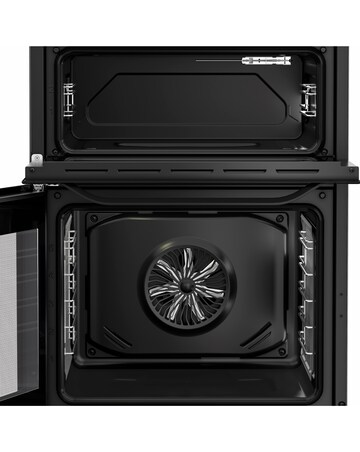 Hotpoint HDE6VDCASB1 60cm Electric Double Cooker with Air Fry - Black