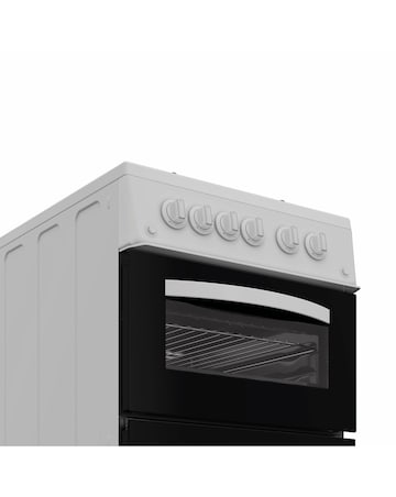 Indesit ITG5GMW 50cm Gas Twin Cooker - White + installation