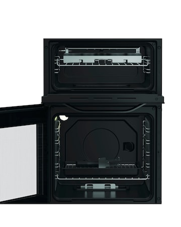 Hotpoint HTG5GCB 50cm Gas Twin Cooker - Black + installation