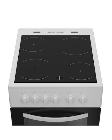 Indesit ITE5VMW 50cm Electric Twin Cooker with Ceramic Hob - White Installation
