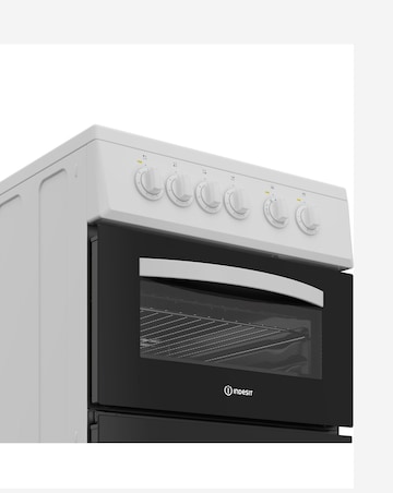 Indesit ITE5VMW 50cm Electric Twin Cooker with Ceramic Hob - White Installation