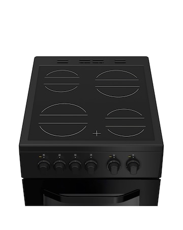 Hotpoint HTE5VCB 50cm Electric Twin Cooker with Ceramic Hob - Black Installation