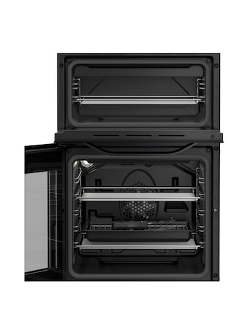 Hotpoint HTE5VCB 50cm Electric Twin Cooker with Ceramic Hob - Black Installation
