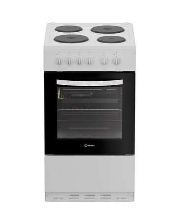 Indesit I5E3KMW 50cm Electric Single Cooker - White + Installation